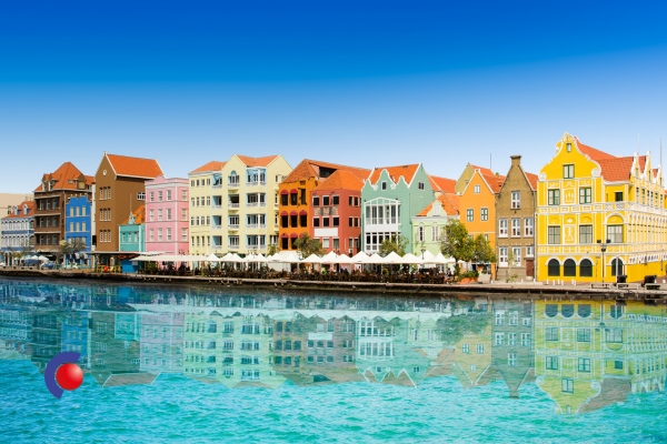 Kleurrijke huisjes op Curaçao